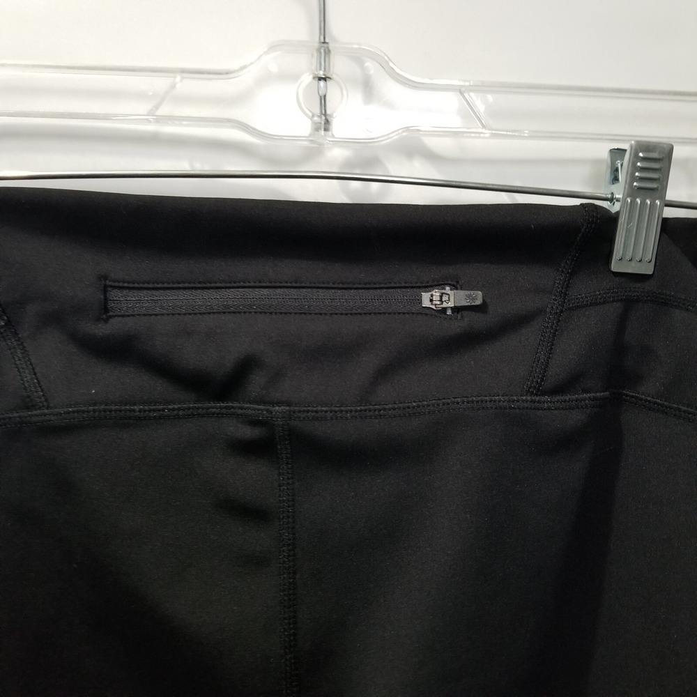 Athleta Sonar Color Block 7/8 Leggings Womens Medium Black Navy Green Gym M - Picture 8 of 10